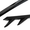 Pair Front Fog Light Lamp Eyebrow Trim Glossy Black for