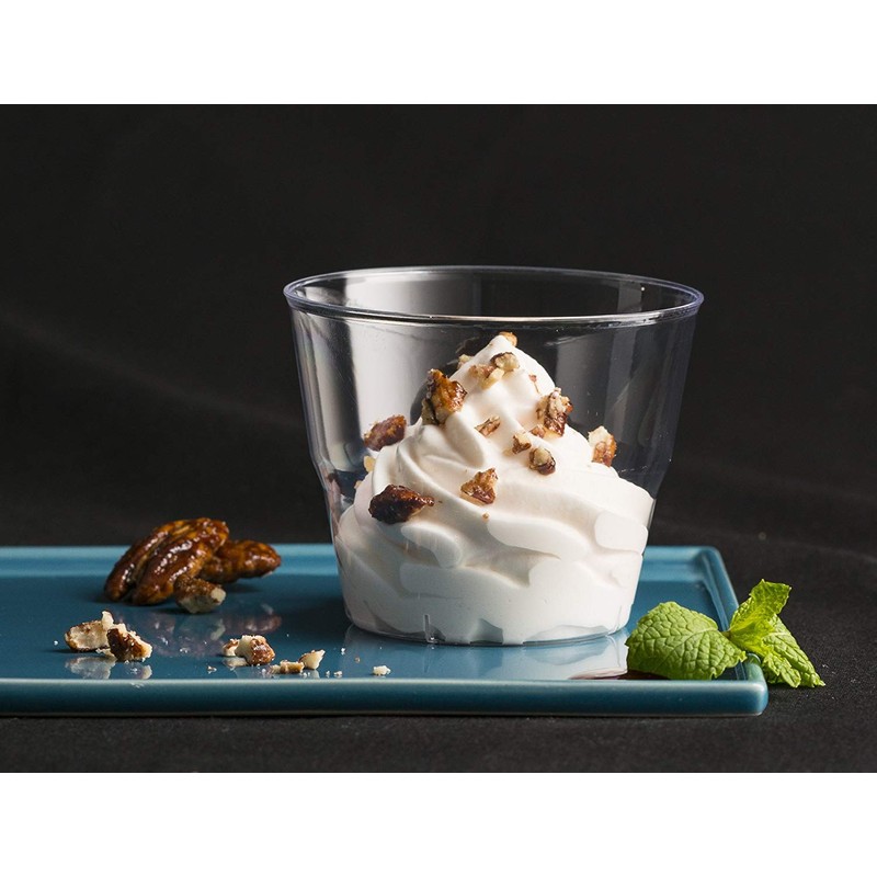 Caterserve Crystal Clear Hard Plastic Dessert Cups Multi-Use tumblers 5oz-145ml
