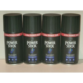 Power LOT OF 4 CANS Power Stick "Intensity" Deodorant Body Spray 3.5 OZ - BRAND NEW