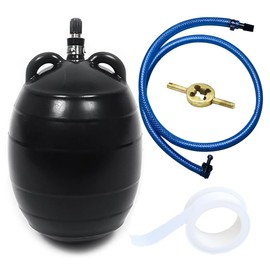 Water Shut Off Airbag with Long Hose, 4 Inch Closed Water Test AirBag, Inflatable Pipe Plug, Sewer Test Plug, Quickly Shut Off Water, Used for Sewage Pipe Temporary Water Blocking, Closed Water Test