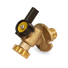 Midline Valve 69564Q Quarter Turn Sillcock Hose Bibb 3/4 in. Pex Inlet x MHT Outlet, Cast Brass, 3/4 3/4