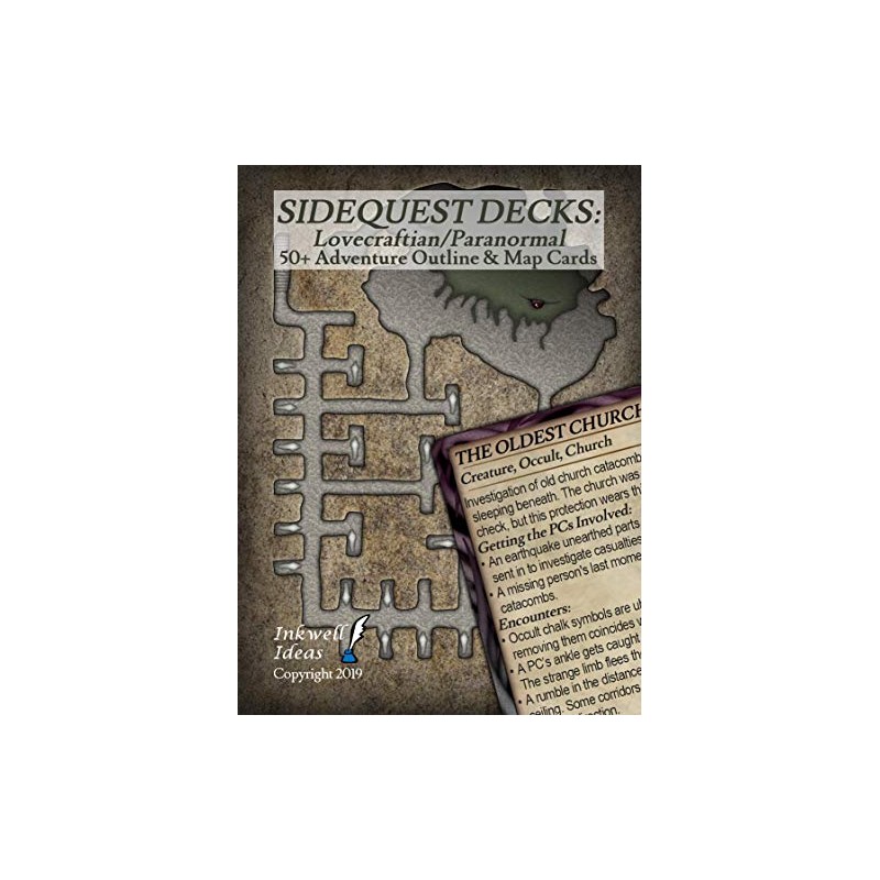 Inkwell Ideas Sidequest Decks: Lovecraftian/Paranormal