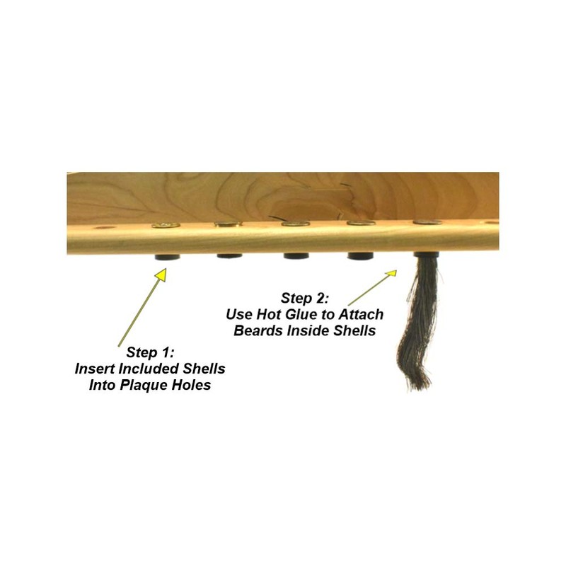 Whitetail Woodcrafters Turkey Beard Display Plaque- Engraved Hardwood