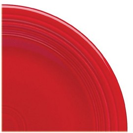 Fiesta 10-1/2-Inch Dinner Plates, Set of 4, Scarlet