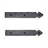 2 Pack 6 Inch Black Faux Strap Hinges - Hand