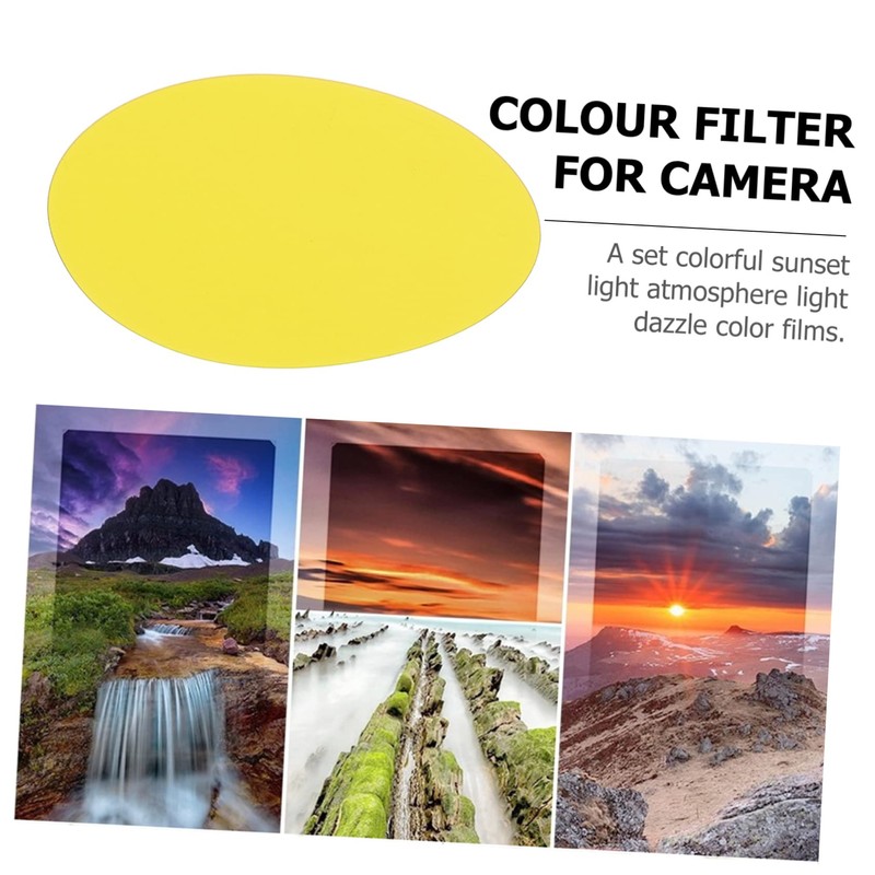 CIYODO 10pcs Sunset Light Film for Photography Photo Correction Lighting