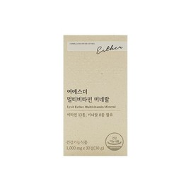 에스더포뮬러 여에스더 멀티비타민 미네랄 1000mg x 30정 x 1박스 /Hb Esther Formula Esther Multi Vitamin Mineral 1000mg x 30 Tablets x 1 Box /Hb