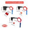 6-Pack Car Fuse Tap Set, Piggyback Fuse Connectors & Holders