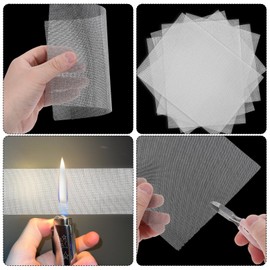 6 Pcs Air Vent Mesh Screen Metal Screen Mesh 8"x6" 40 Wire Screens Meshes for Weld, Stainless Steel Thermoplastic Bumper Car Repairs, Silver, 150 x 200mm