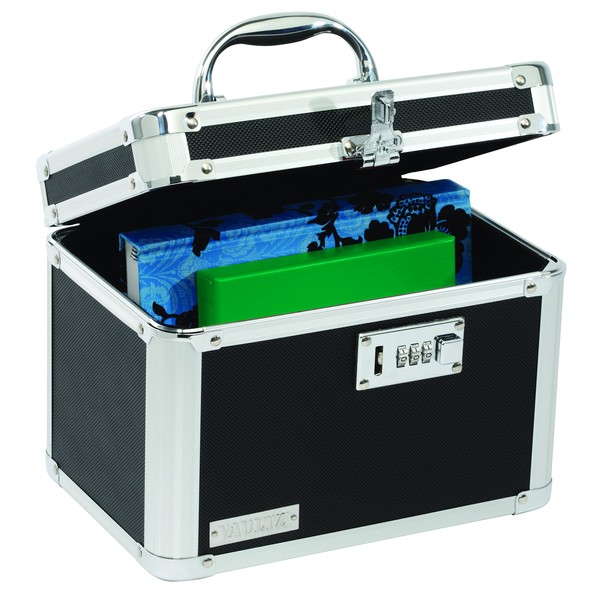 Vaultz Combination Lock Box - Secure Safe for Documents, Valuables,