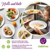 GoBeTree 50 x 18cm Round Sugarcane Disposable Plates Ecological, Biodegradable