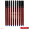 NATARAJ Classic Fine Point BLUE Ballpoint Pens (10 x 0.7mm