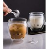 Binoster Bear Cute Mugs Kawaii Double Wall Glass Coffee Tea