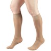 Truform Sheer Compression Stockings, 8-15 Mmhg, Women's Knee High Length,