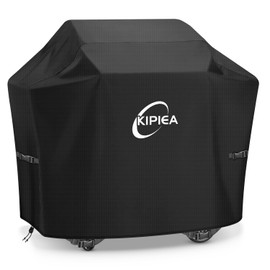 Kipiea Upgrade BBQ Grill Covers 52 inch, Heavy-Duty BBQ Covers, Universal Outdoor Grill Covers with 4 Windproof Buckles, No Tears Anti UV No Fading (52" W x 26" D x 43" H)