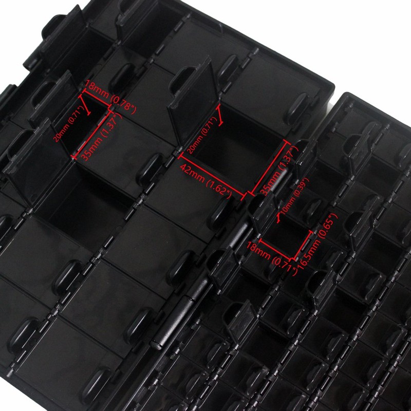 AideTek BOXALL96AS 96 Compartments Anti-static ESD Safe Empty Enclosure SMD