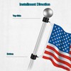 Flag Pole Rings, Aluminum Alloy Flagpole Rings 360° Rotating Anti