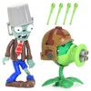 2PCS Plants and Zombies Toys Action Figures Zombies PVZ Toys
