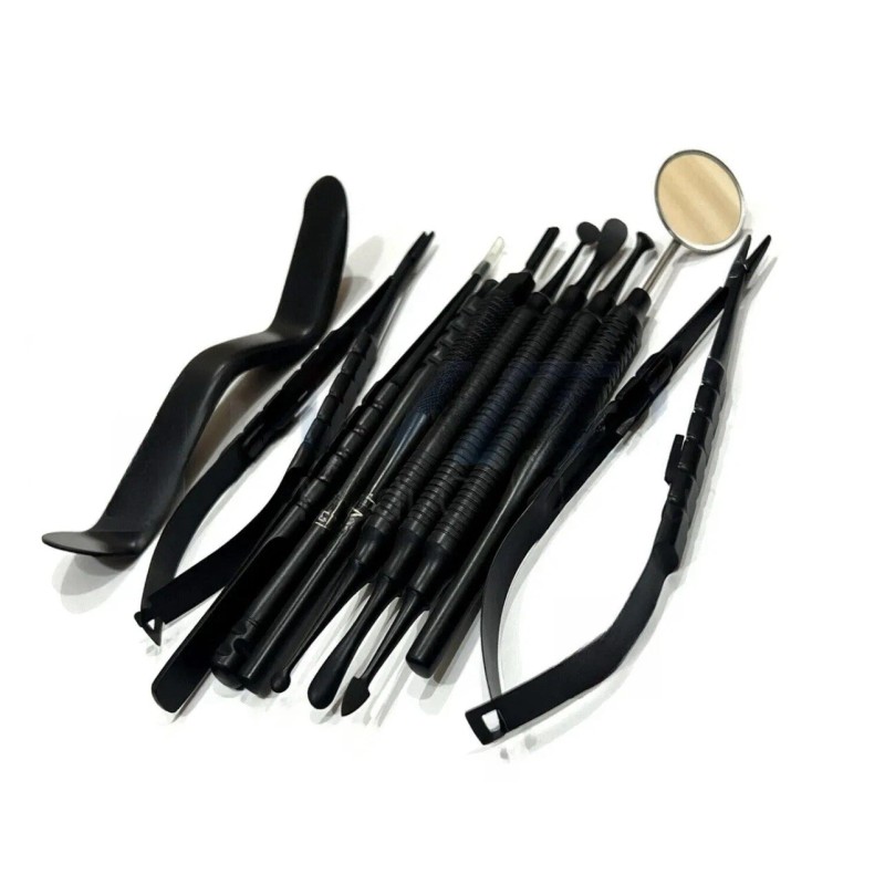 MediTek CE Dental Micro Oral Surgery Instruments Kit Black 11