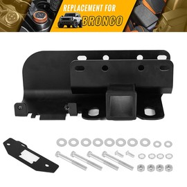 HIBRONGO Trailer Hitch Receiver 2" Trailer Tractor Compatible with 2021 2022 Ford Bronco Tow Hitch Heavy Duty Tractor Accessories Rear Tow Hook Connector