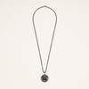 COAI Obsidian Archangel Carved Power Stone Pendant Necklace, Obsidian, obsidian