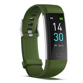 ENGERWALL Fitness Tracker with Step Counter/Calories/Stopwatch, Activity Tracker with Heart Rate Monitor, IP68, Health Tracker with Sleep Tracker, Smartwatch, Pedometer Watch for Women Men Kids