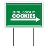 VictoryStore Yard Sign Outdoor Lawn Signs: 12 inches X 18 inches Girl Scouts Cookies Sign (12)