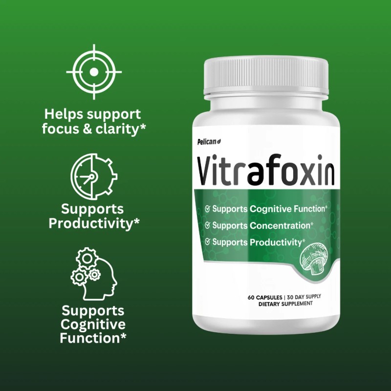 Pelican Vitamins Vitrafoxin- Brain & Immune Support- 2 Bottles- 120