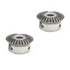 Bevel Gear Steel Silver 1.5 Module 30 Teeth 8mm Hole
