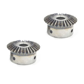 Bevel Gear Steel Silver 1.5 Module 30 Teeth 8mm Hole Dia Bevel Gear 90 Degree Tapered Bevel Gear for Angle Grinder 2 Pack