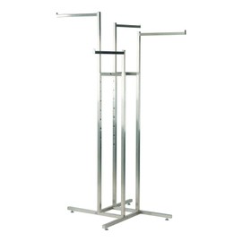 CompleteShopfittings PROFESSIONAL HEAVY DUTY CLOTHING RETAIL DISPLAY STANDS GARMENT DRESS SHOP RAILS (G- 4 WAY STRAIGHT ARMS)