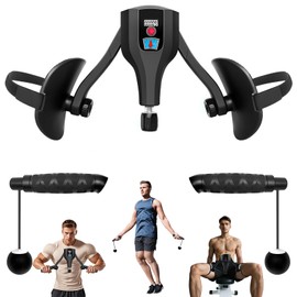 Thigh Trainer, Leg Press, Training Device for Men and Women, Multifunctional Leg Trainer, Arm Trainer, Pelvic Floor Trainer for Women and Men (Black)