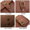 BOROCO Bicycle Bag Leather Frame Bag Bicycle in Retro Style,