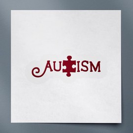 Decal Stickers Of Autism Awareness (Burgundy) Premium Waterproof Vinyl Decal Stickers For Laptop Phone Accessory Helmet Car Window Mug Tuber Cup Door Wall Decoration ANDSKUSd31934RE070722