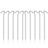 10 x Heavy Duty Metal Ground Pegs | 23CM x