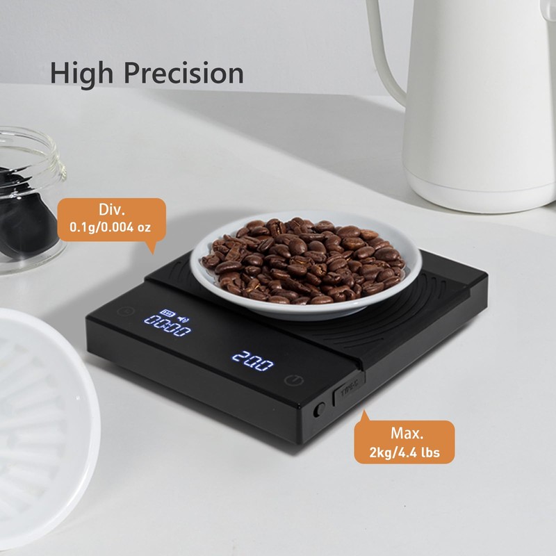 TIMEMORE Coffee Scale, Espresso Scale, Weigh Digital Scale with Timer