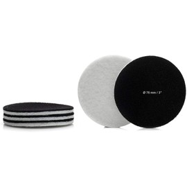 GLASS POLISH 11007 GP-PRO Felt Polishing Pad Set for Polishing Glass, Plastic, Metal, Marble | Ø 3 inch | Pack of 5 Pads