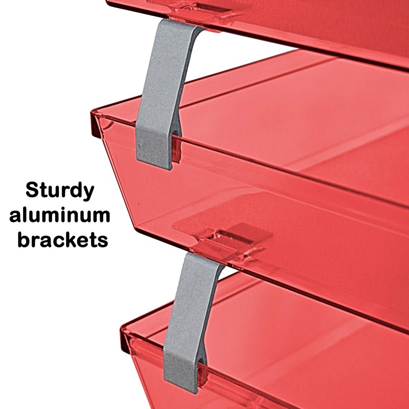 Acrimet Facility 3 Tier Letter Tray, Side Load, Letter Size/A4,