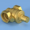 Areyourshop DN25 1" Brass Adjustable Water Pressure Reducing Regulator Valves
