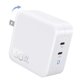 Universel Fast Charging USB-C 100W 2 Ports GaN PD For MacBook Pro/Air Galaxy Wall Charger