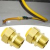Vkinman 2-Pack NPT Brass Natural Gas Quick Connect Adapter Kit