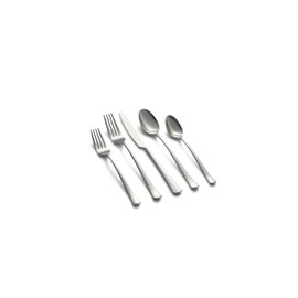 Cambridge Silversmiths Raegan Hammered Mirror 20-Piece Flatware Set