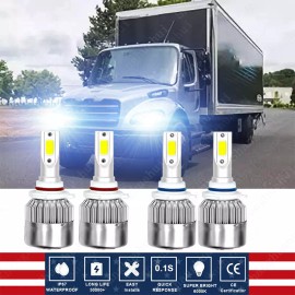 Unbranded For 03-20 Freightliner M2 106 112 Business Class Clear Replacement Headlight