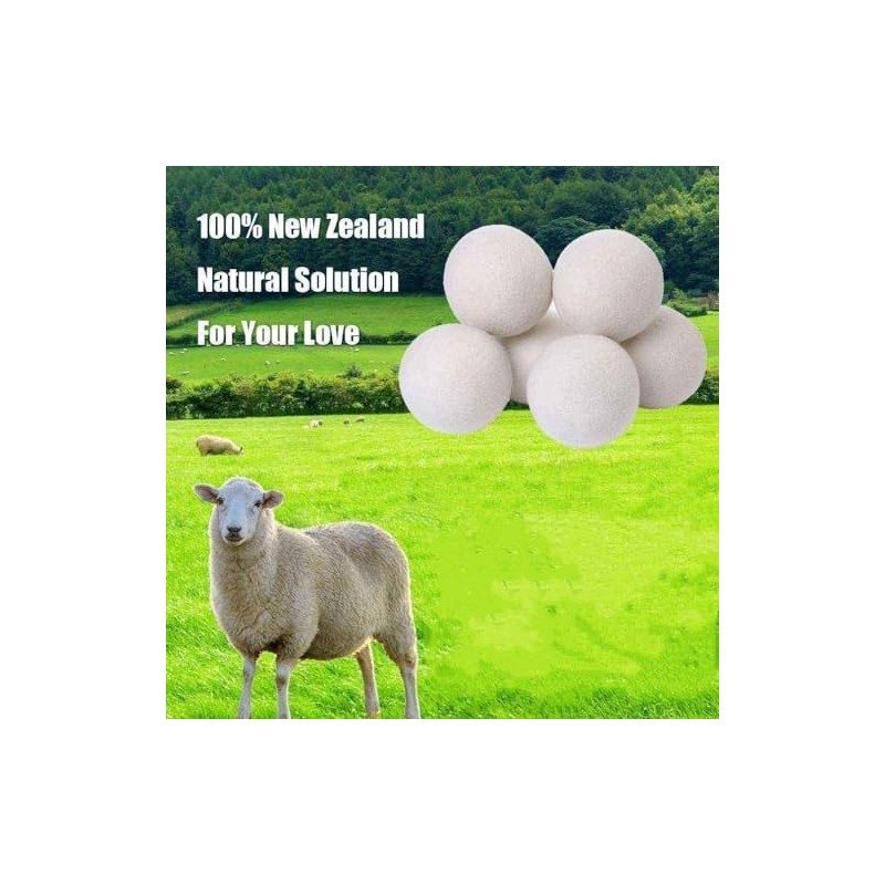 3pcs(5cm) Trocknerbälle für Wäschetrockner rocknerball für WaschmaschineTrocknerkugeln aus Wolle Natürlicher