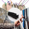 100 Pack Reusable Cable Ties Black 200mm×7.6mm Heavy Duty Strong