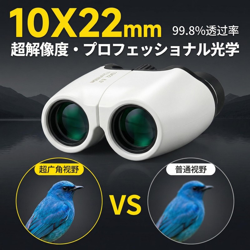 Opera Glass Binoculars, For Live Use, 10x (99.8% Transmittance, BAK4