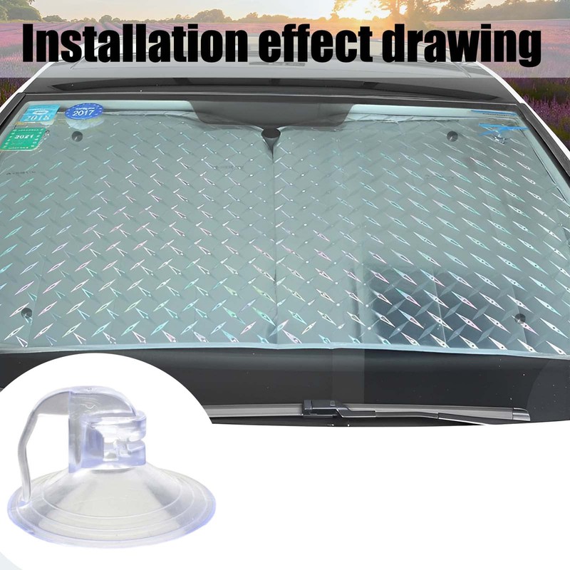 Sunshade 24Pcs Car Window Shades - Windshield, Kitchen, Bathroom Suction