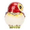 Metal Trinket Box Owl Shape Shiny Exquisite Zinc Alloy Jewelry