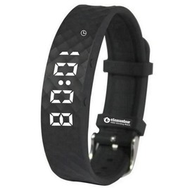 eSeasongear VB80 Plus 12 Alarm Vibrating Watch, Silent Wake Up Medication Reminder (Small, Black)