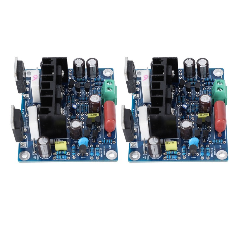2Pcs MX50 SE Amplifier Board KTB817 Chip 15‑100W 8Ω High